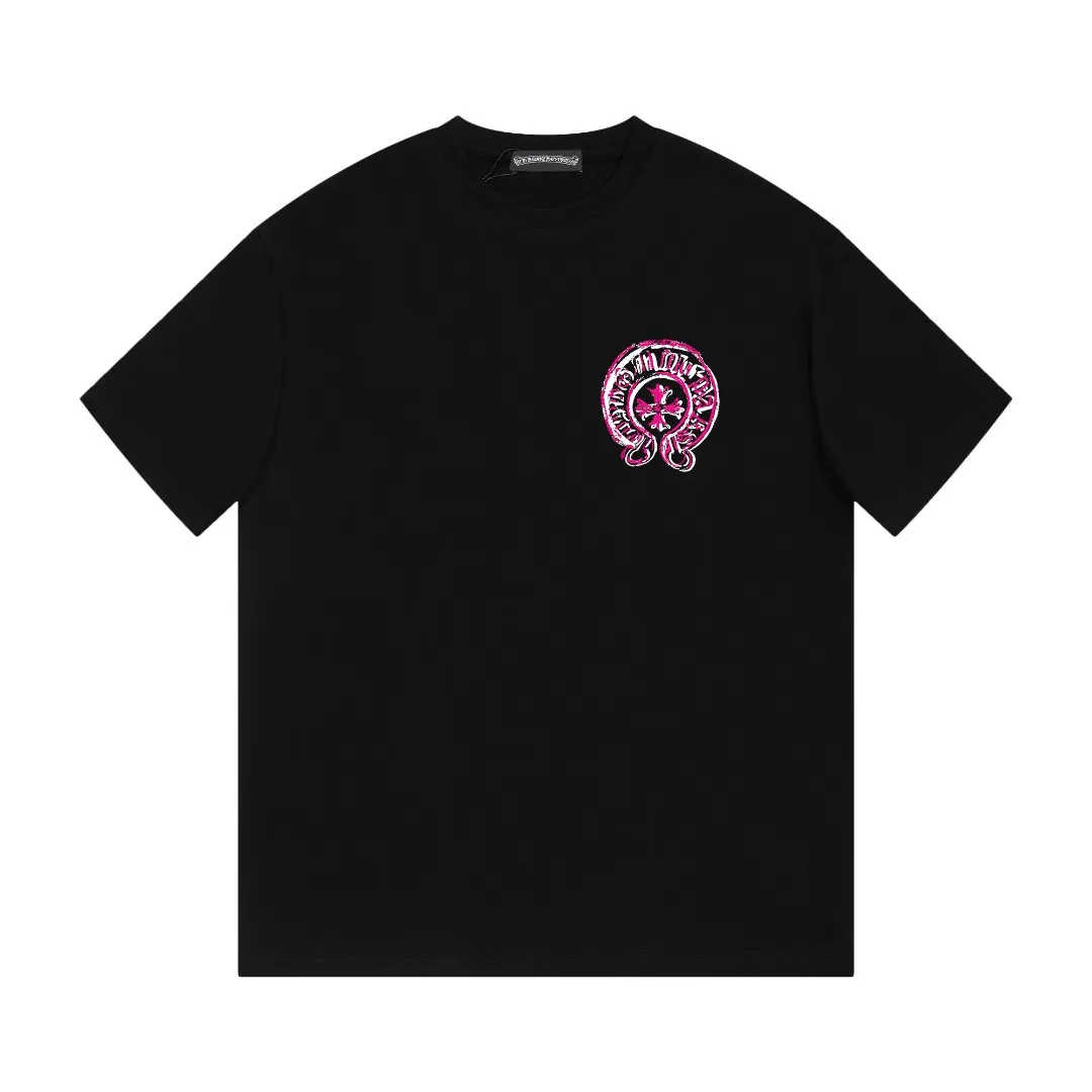 🅿️170 Croix Heart Short Sleeve - Made of 280g double yarn pure cotton, the fabric color is custom-dyed and will not shrink or fade. Comfortable to the touch and super texture❤️Full set of accessories. A must-have for trendy men and trendy women, the classic off-shoulder slightly wide version is available exclusively from stock!           ⚠ Top version official website quality ❕ Color: White Black Size: S M L XL Crowd: Same style for men and women